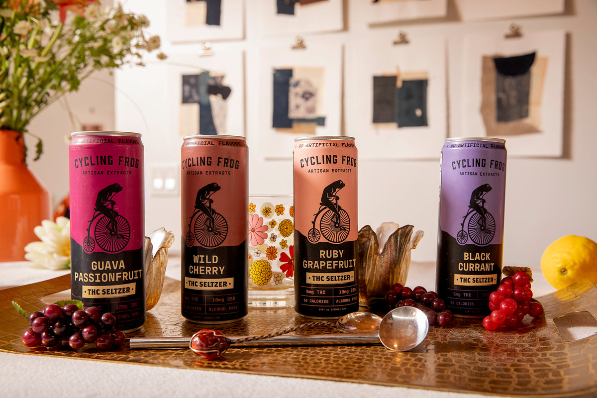 Why Our Cycling Frog THC Drinks and Edibles Contain Both THC and CBD