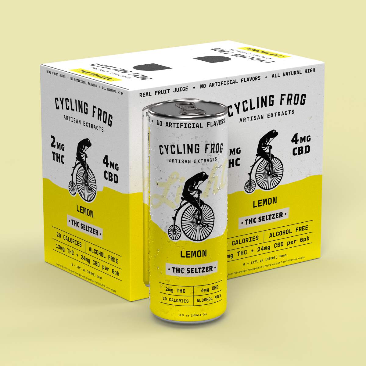 Lemon THC Light Seltzer, 6pk
