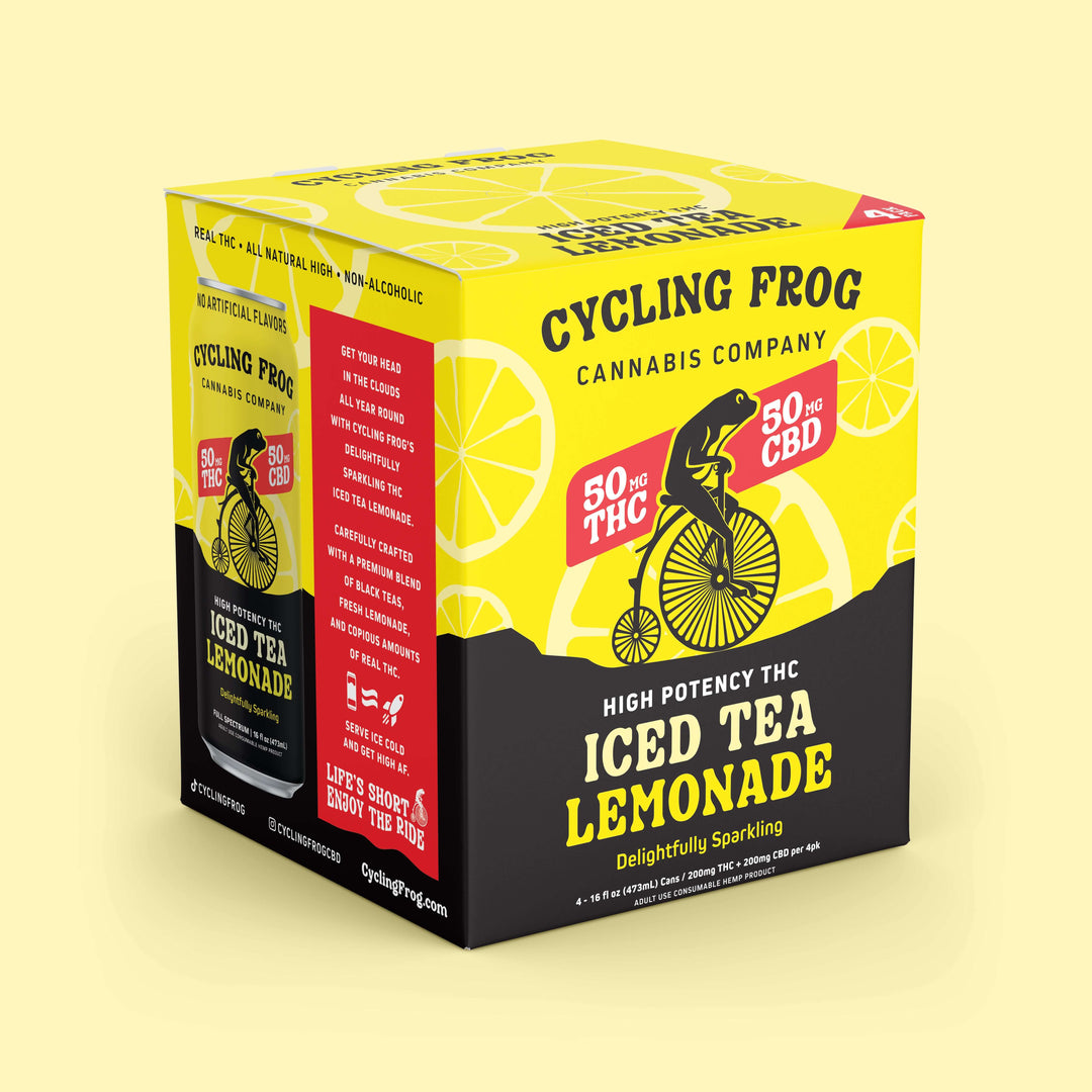 Sparkling THC Iced Tea Lemonade, 4pk