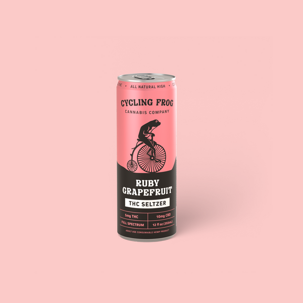 Cycling Frog - Ruby Grapefruit Seltzer | 5mg THC + 10mg CBD