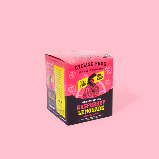 Sparkling THC Raspberry Lemonade - 50mg THC & CBD